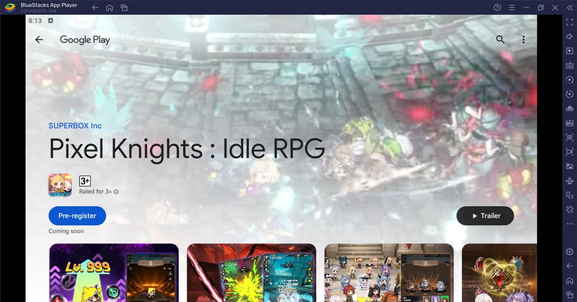 How to Play Pixel Knights : Idle RPG on PC with BlueStacks