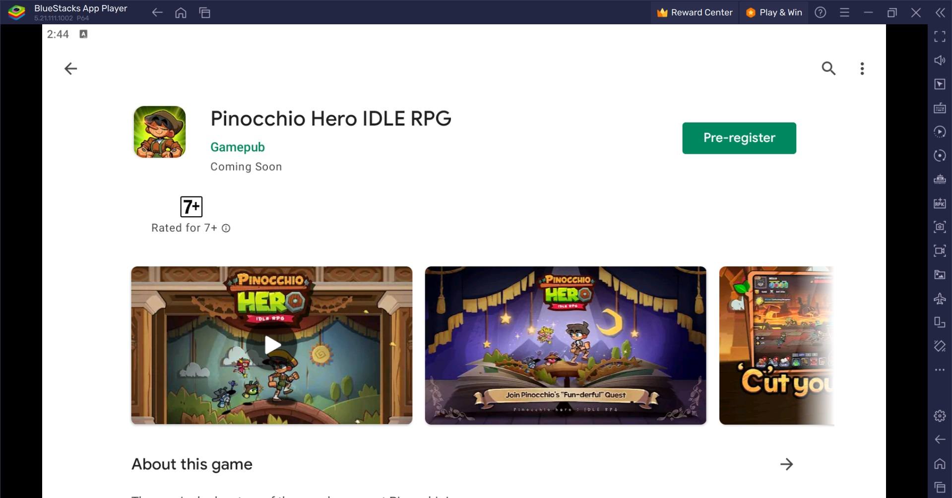 How to Play Pinocchio Hero IDLE RPG on PC with BlueStacks