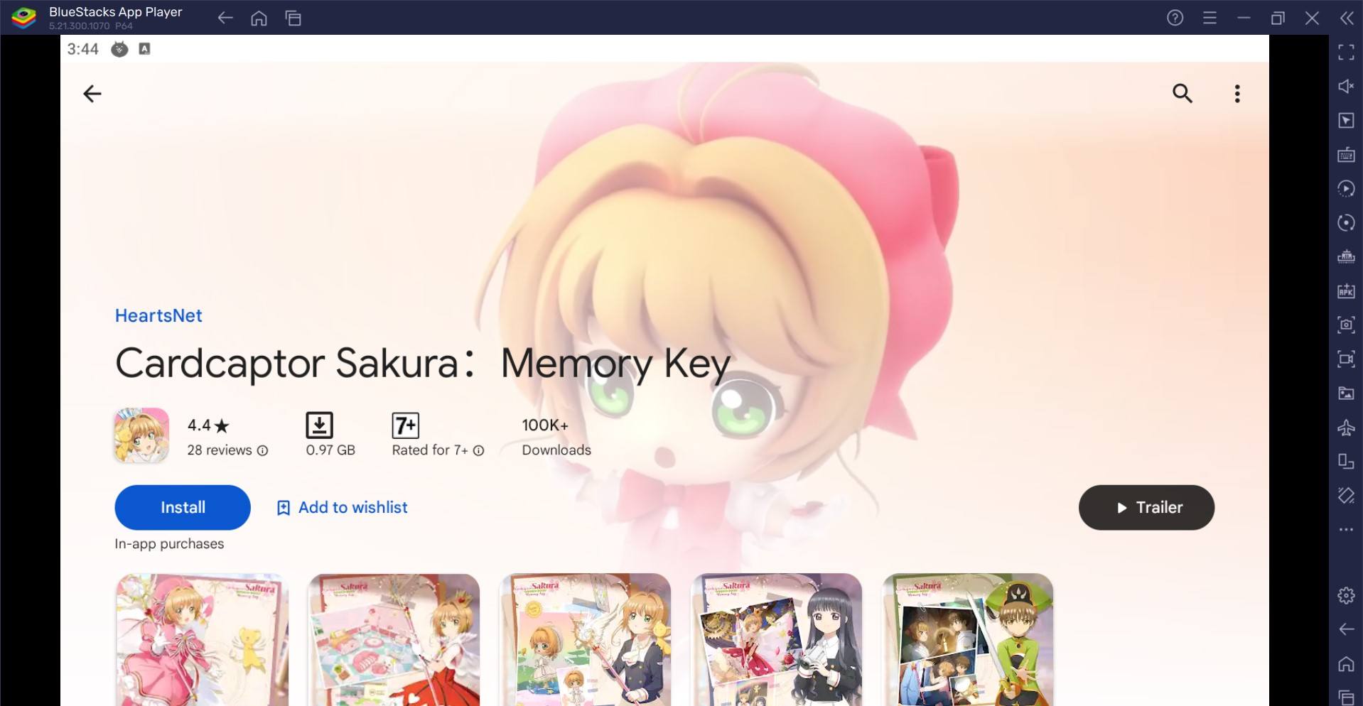 How to Play Cardcaptor Sakura：Memory Key on PC with BlueStacks