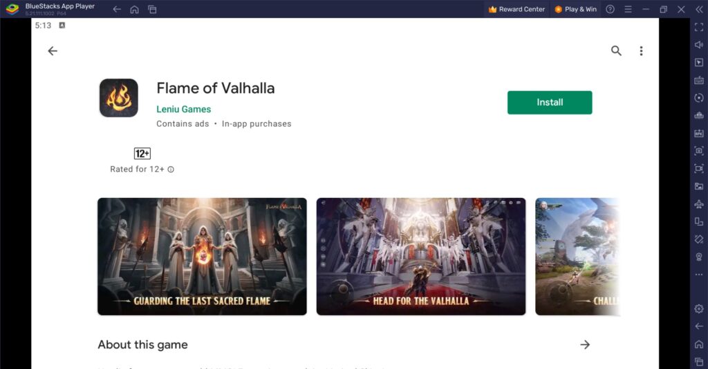 How to Play Flame of Valhalla Global on PC with BlueStacks