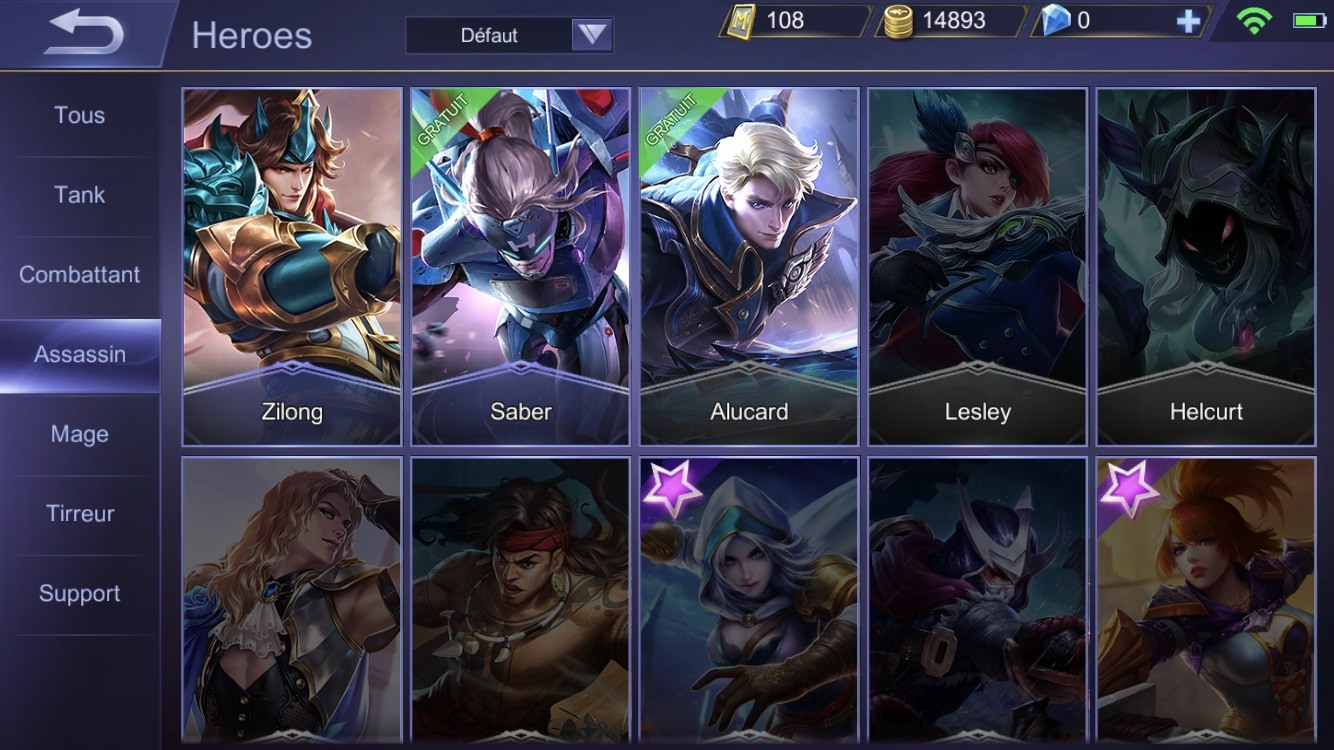 Mobile Legends Classes Fr