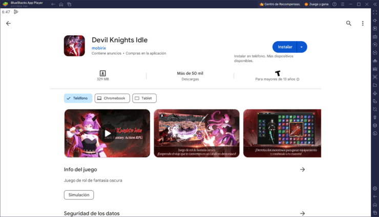 Cómo jugar Devil Knights Idle en PC con BlueStacks