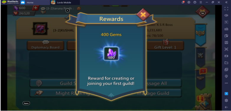 Lords Mobile: How to Get Free Gems?