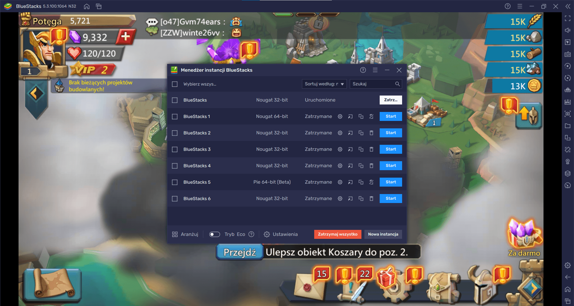 Jak grać w Infinity Kingdom na PC z BlueStacks