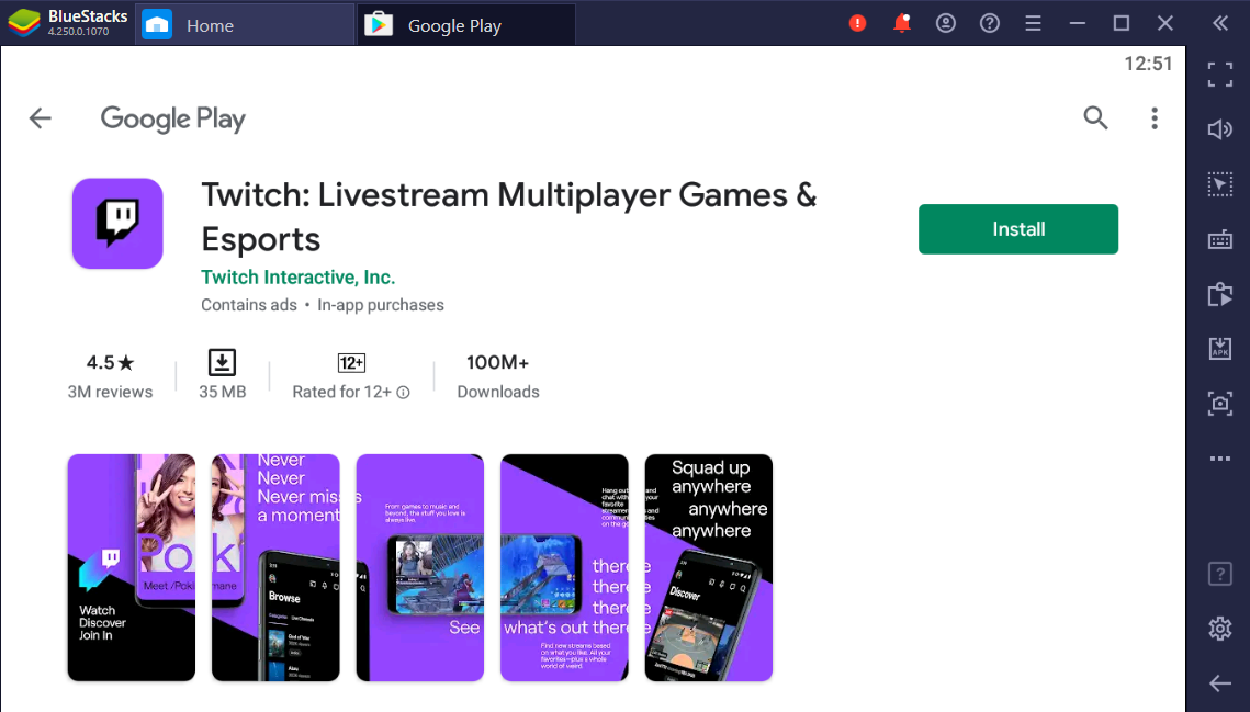 Twitch Download and Stream on Desktop and Mobile