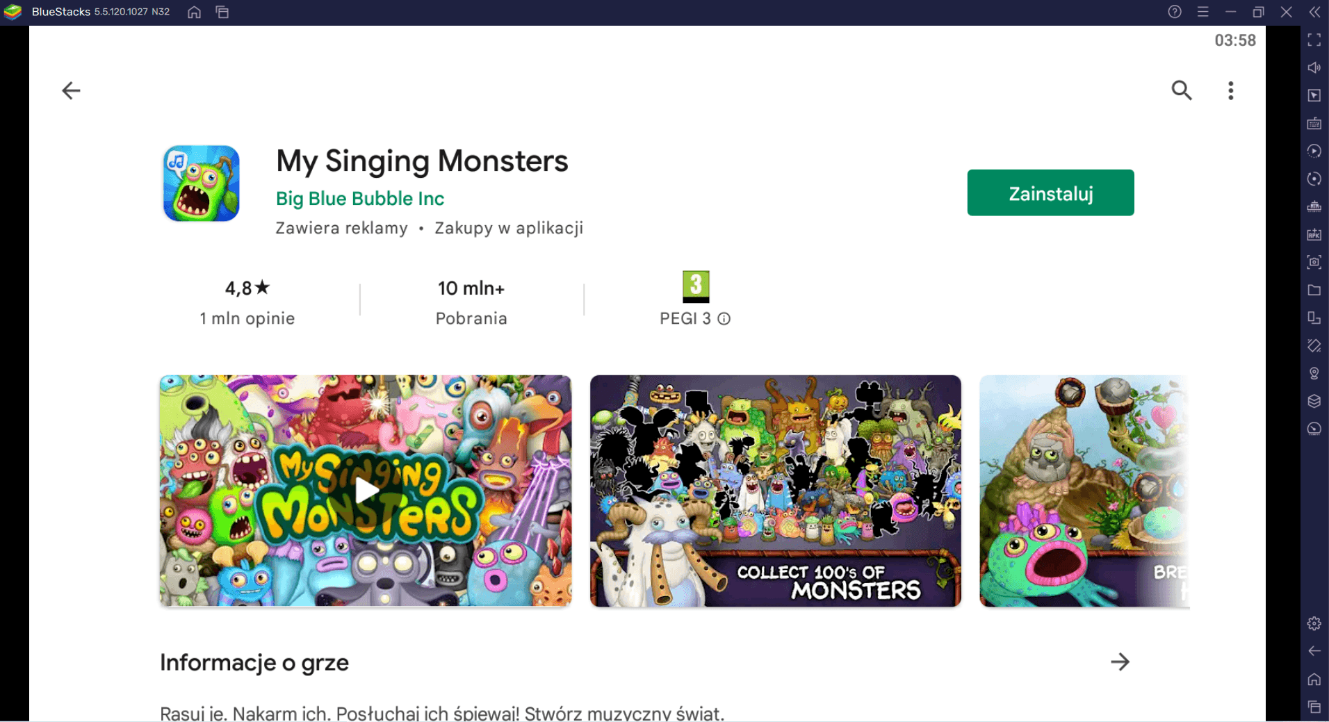 Jak grać w My Singing Monsters na PC z BlueStacks
