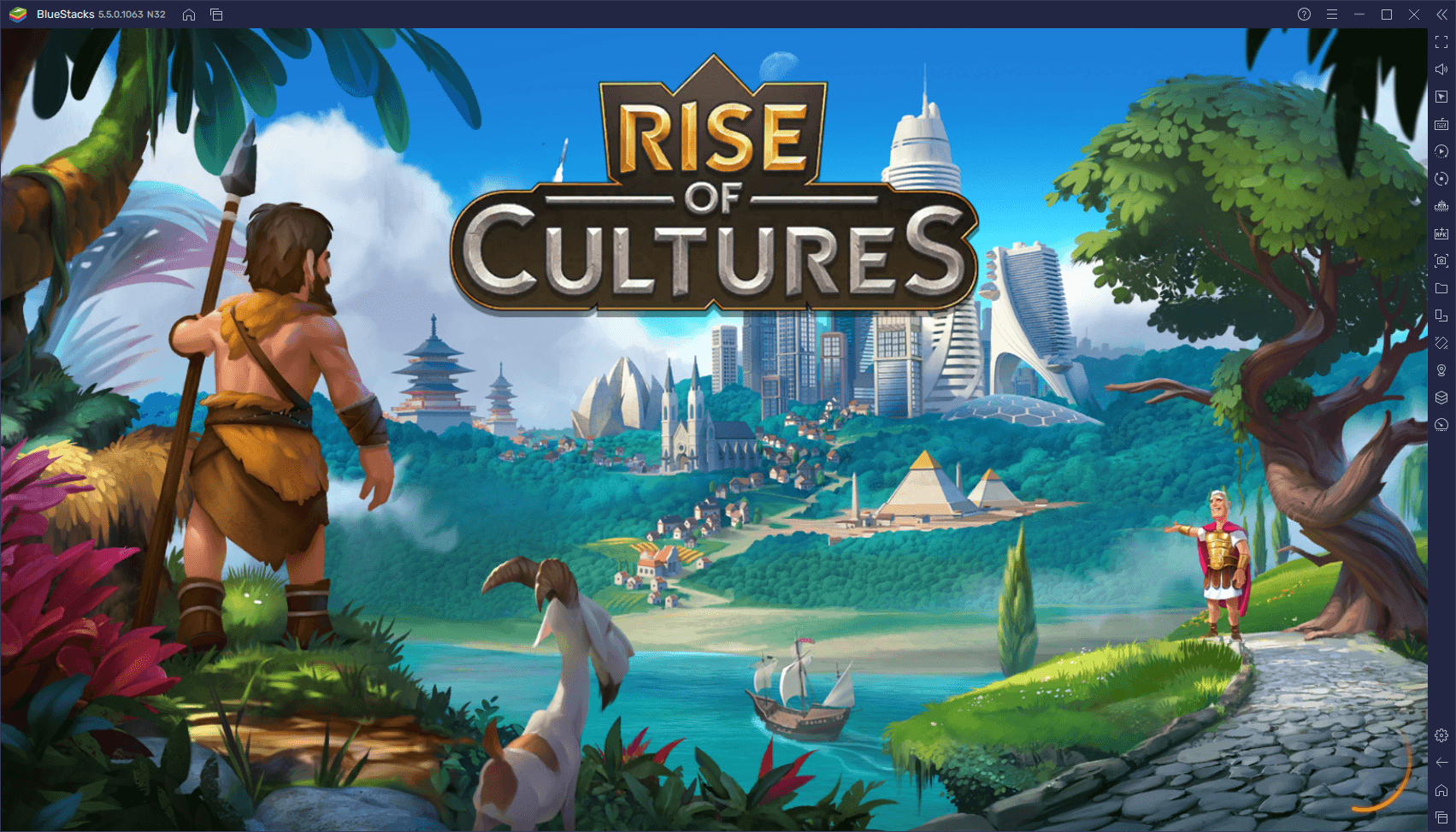 Jak grać w Rise of Cultures na PC z BlueStacks