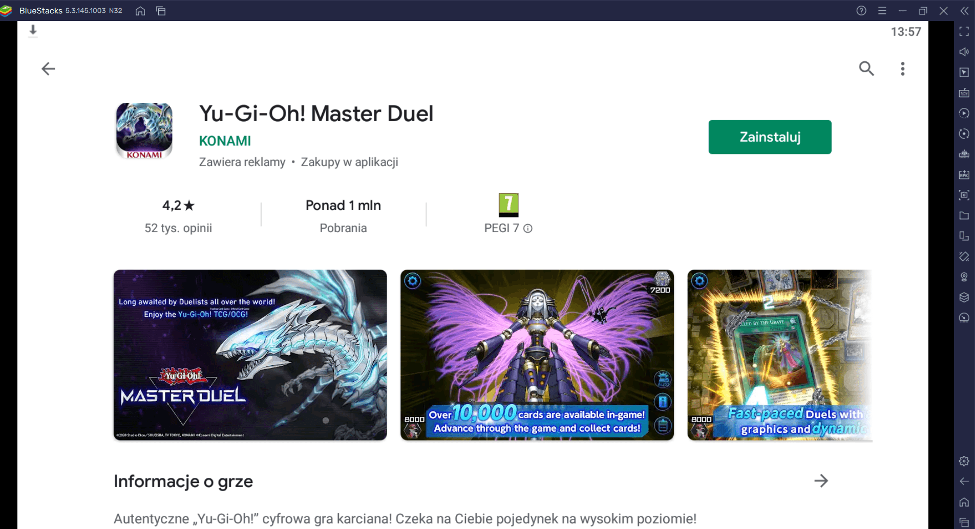 Jak grać w Yu-Gi-Oh! Master Duel na PC z BlueStacks bez Steama