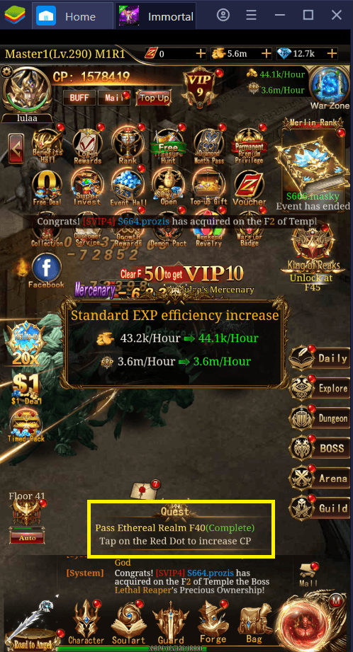 How to Farm Resources for Upgrades in Immortal Legend: Idle RPG
