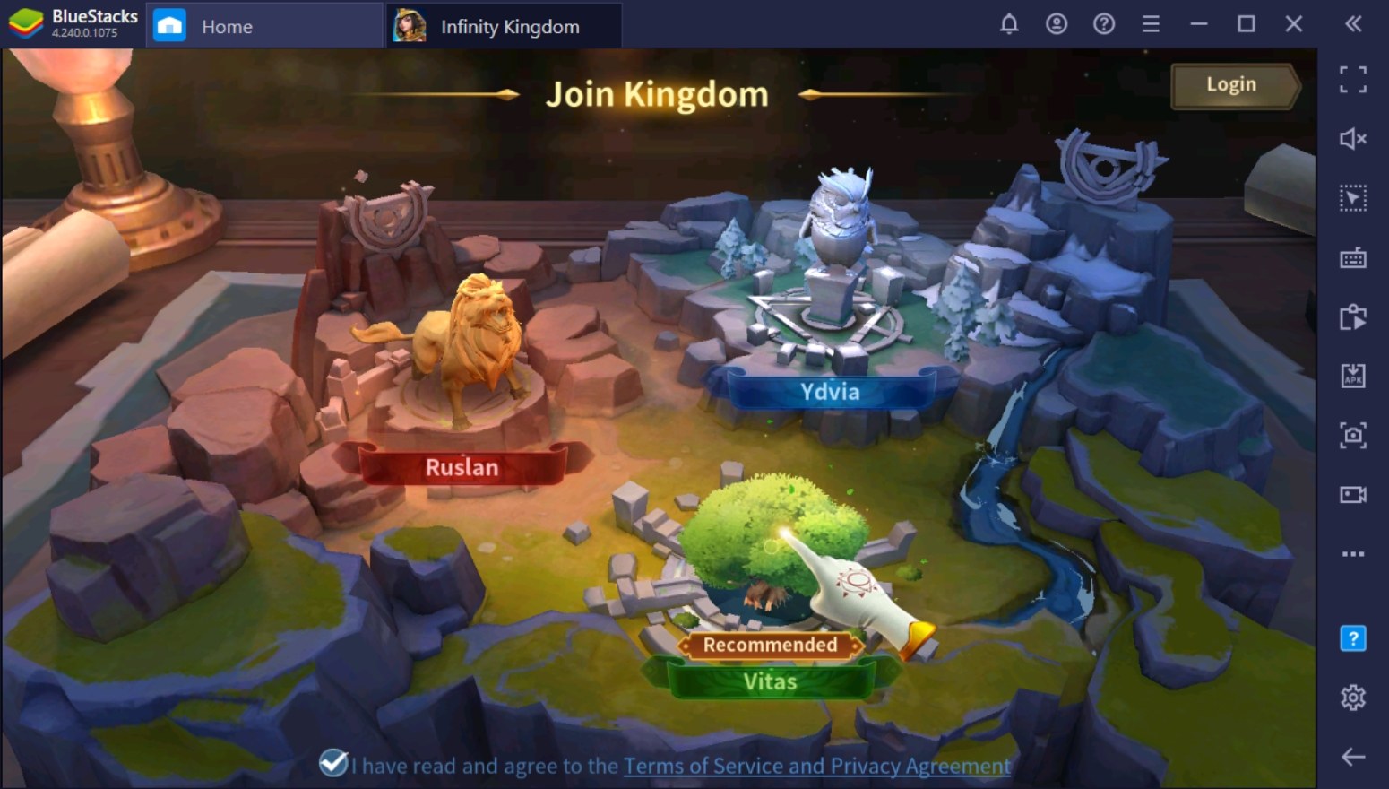 Comment jouer à Infinity Kingdom sur PC avec BlueStacks