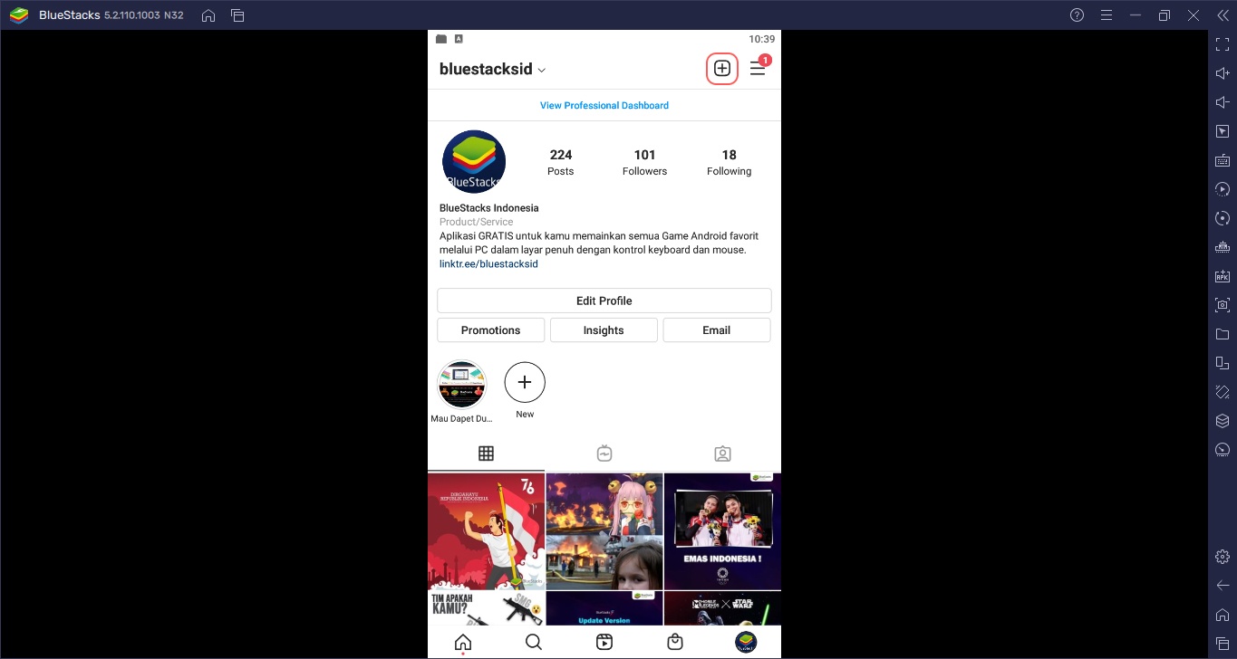 Mengupload IGTV di PC Lebih Mudah dengan Menggunakan BlueStacks!