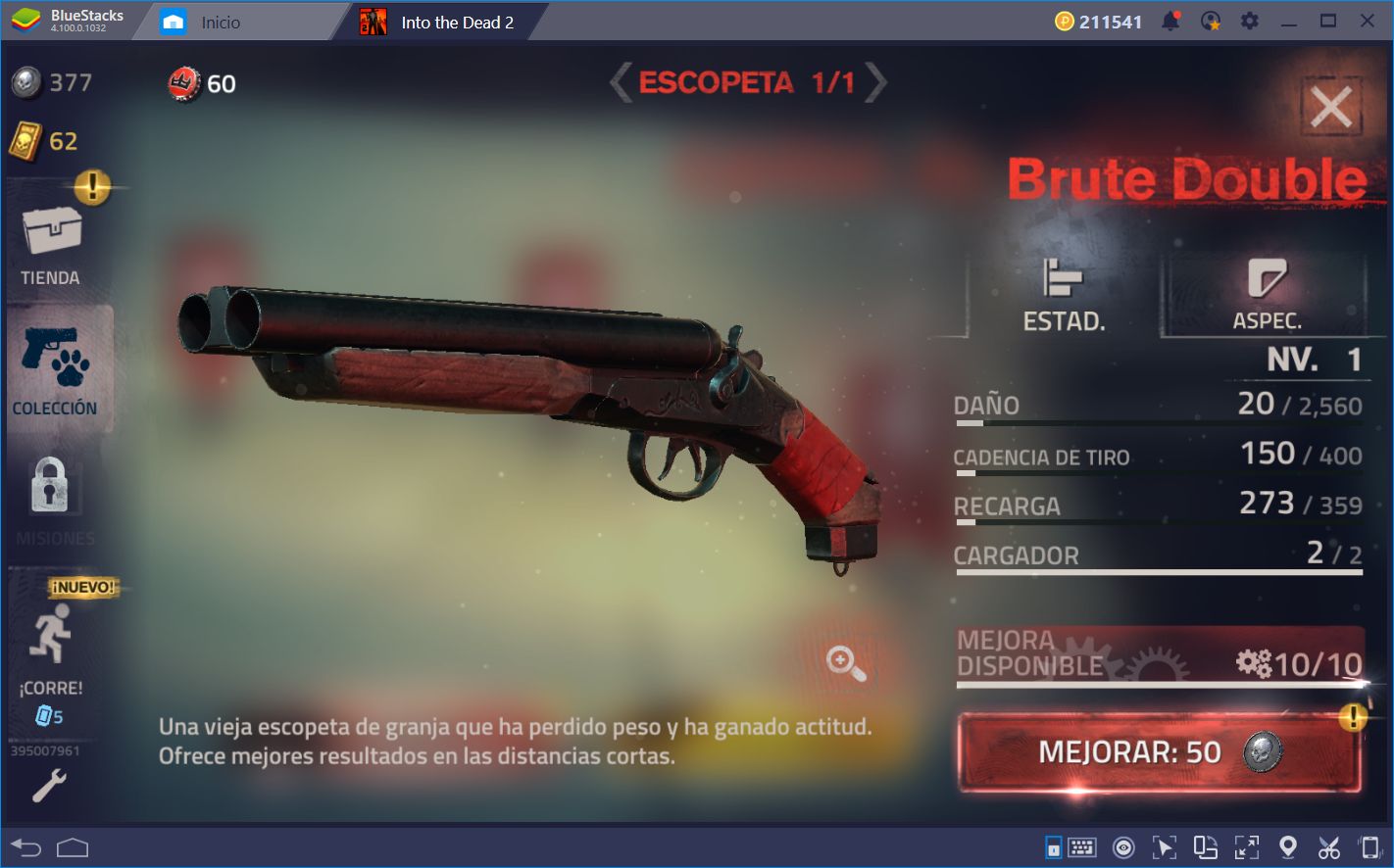 Cómo Desbloquear, Mejorar, y Optimizar tus Armas en Into the Dead 2