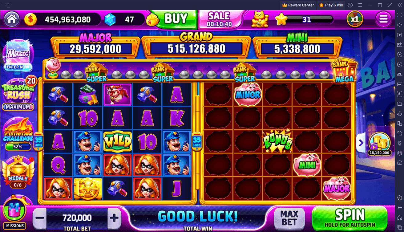 Guía paso a paso para jugar Jackpot World - Slots Casino en PC con BlueStacks