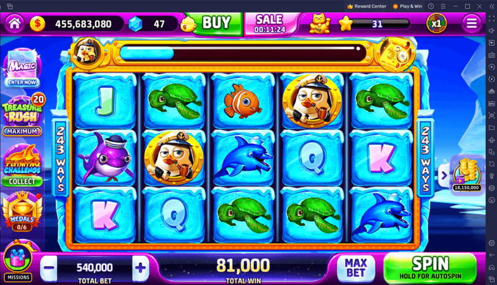 BlueStacksを使って、ジャックポットワールドをプレイする方法