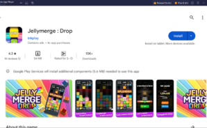 How to Play Jellymerge : Drop on PC With BlueStacks