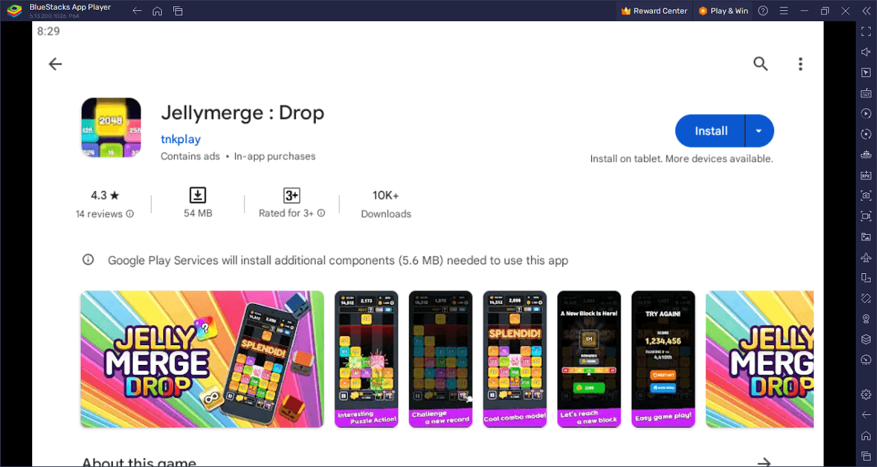 How to Play Jellymerge : Drop on PC With BlueStacks