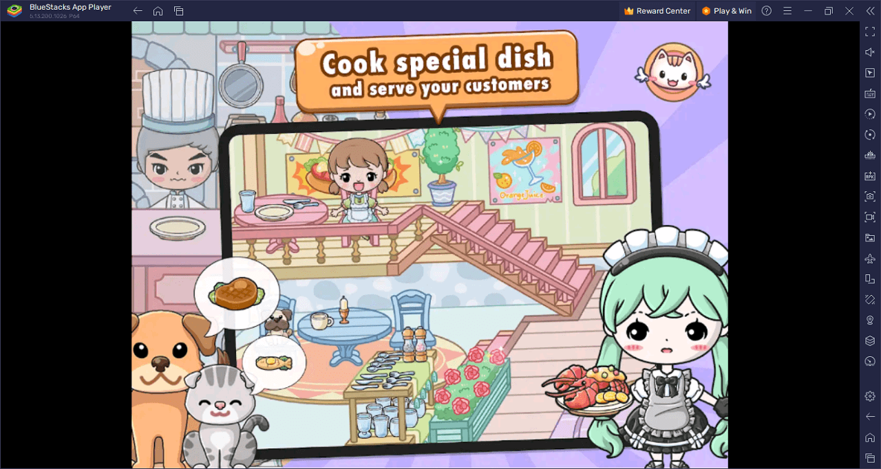 How to Play Jibi Land : Town My pet farm on PC With BlueStacks