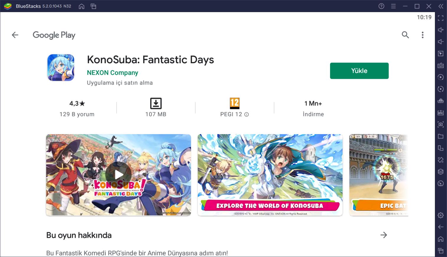 KonoSuba: Fantastic Days BlueStacks Kurulumu