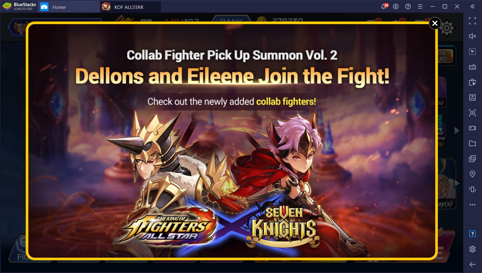 KOF ALLSTAR x Seven Knights Collaboration Event Coming in December