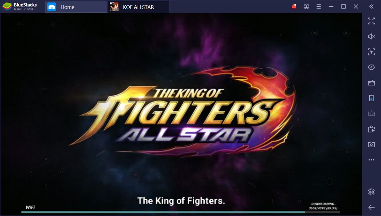 Fight with Burning Fists in The King of Fighters ALLSTAR on PC