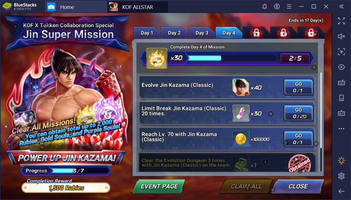 THE KING OF FIGHTERS ALLSTAR First Collaboration Event With Tekken