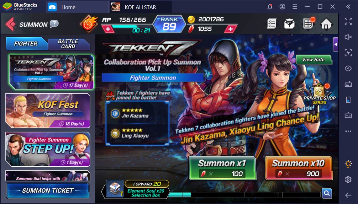 THE KING OF FIGHTERS ALLSTAR First Collaboration Event With Tekken