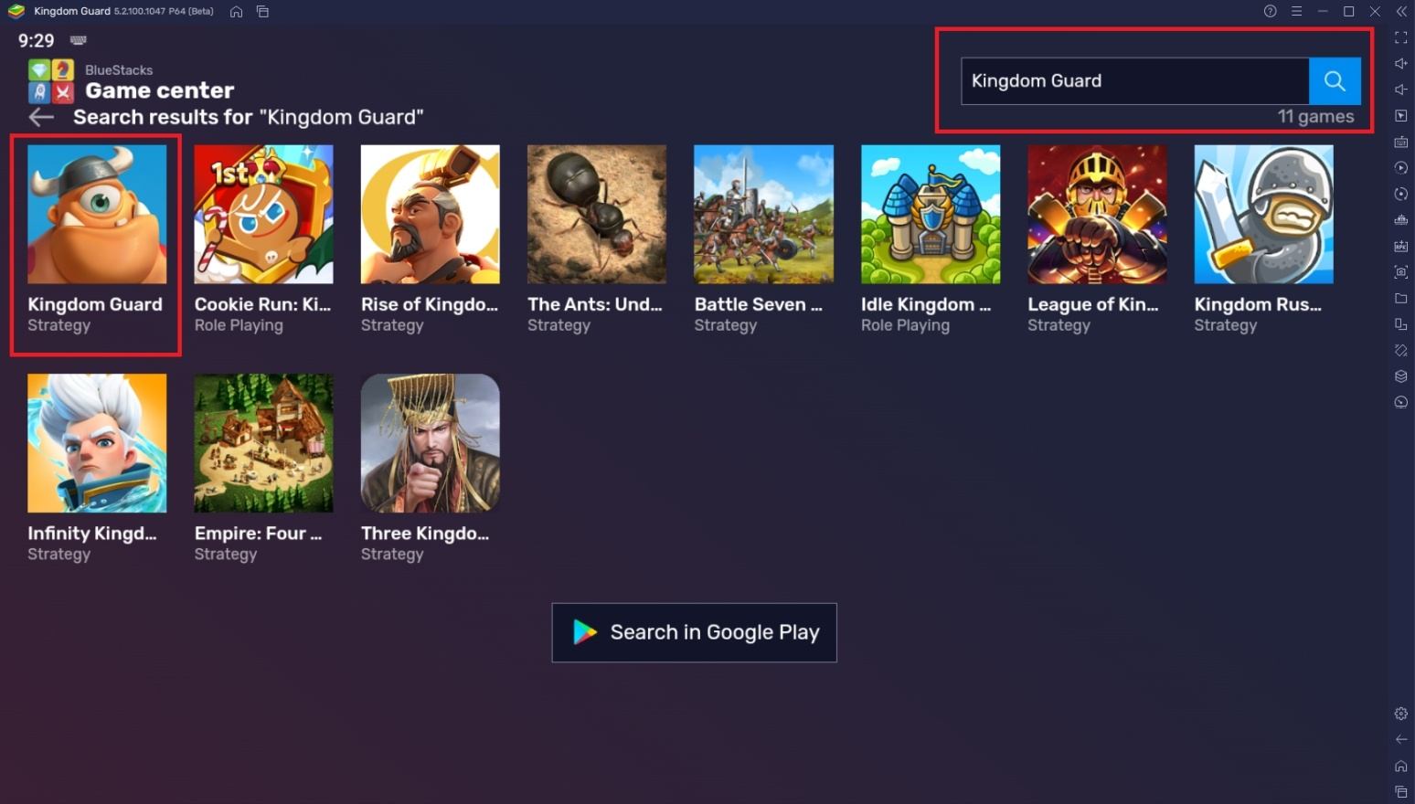 Comment Jouer à Garde du royaume sur PC avec BlueStacks