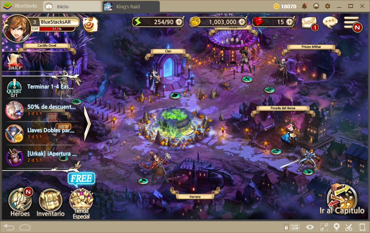 Guía Para el Modo Aventura en King’s Raid