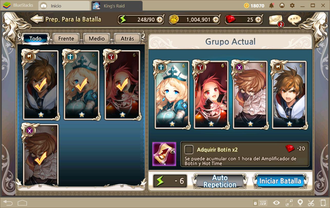 Guía Para Crear Equipos Balanceados en King’s Raid