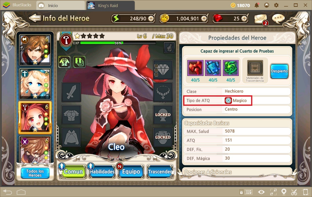 Guía Para Crear Equipos Balanceados en King’s Raid