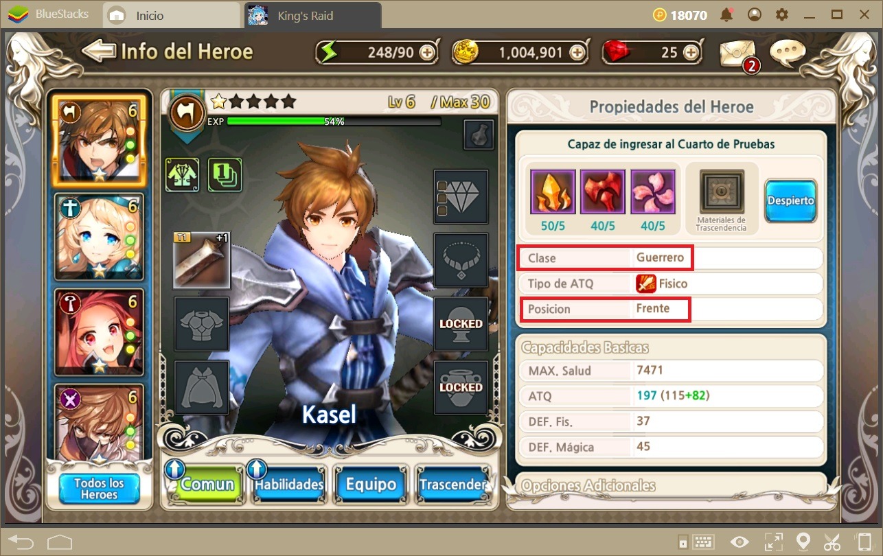 Guía Para Crear Equipos Balanceados en King’s Raid