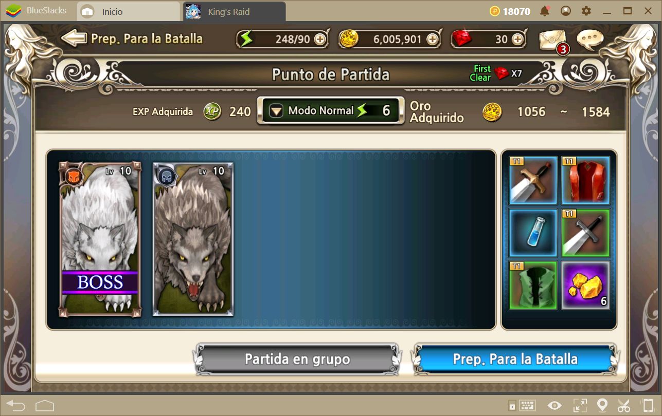 Guía Para Subir de Nivel a tus Personajes en King’s Raid