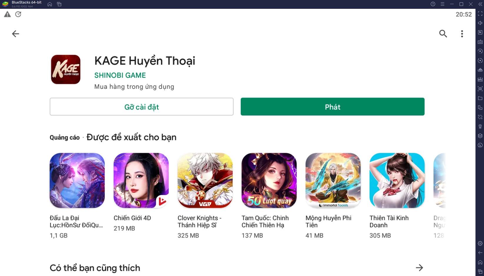 Chơi thử game chiến thuật nhẫn giả Kage Huyền Thoại trên PC với BlueStacks