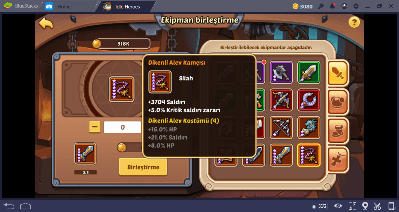 Idle Heroes Ekipman, Gizemli Silah ve Hazine Rehberi