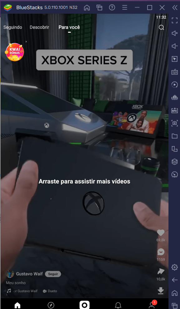 Como Baixar e Usar o app Kwai no PC com BlueStacks