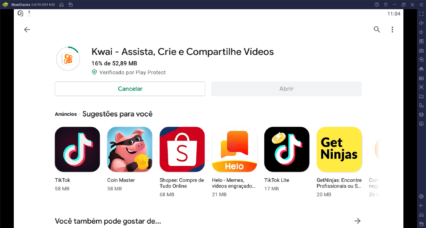 Como Baixar e Usar o app Kwai no PC com BlueStacks