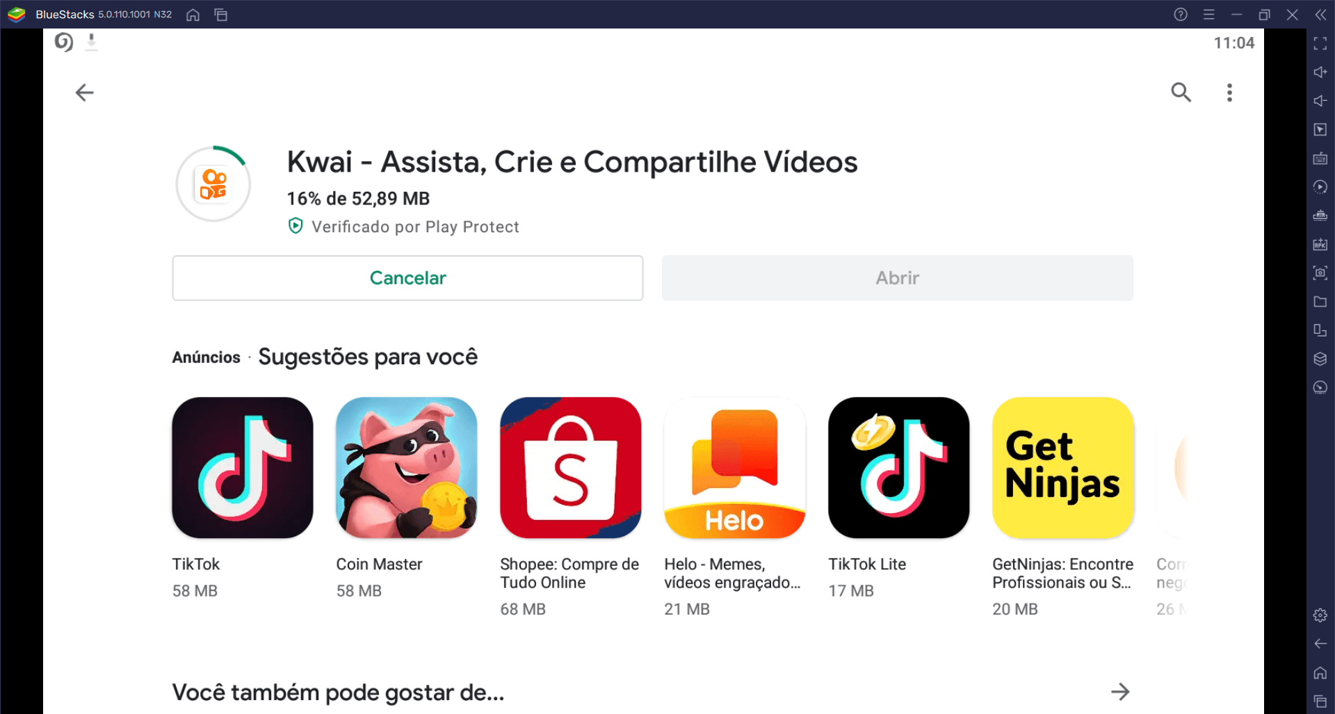 Como Baixar e Usar o app Kwai no PC com BlueStacks