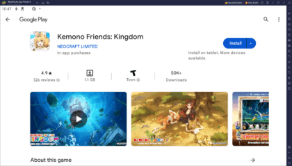 Как играть в Kemono Friends: Kingdom на компьютере с BlueStacks