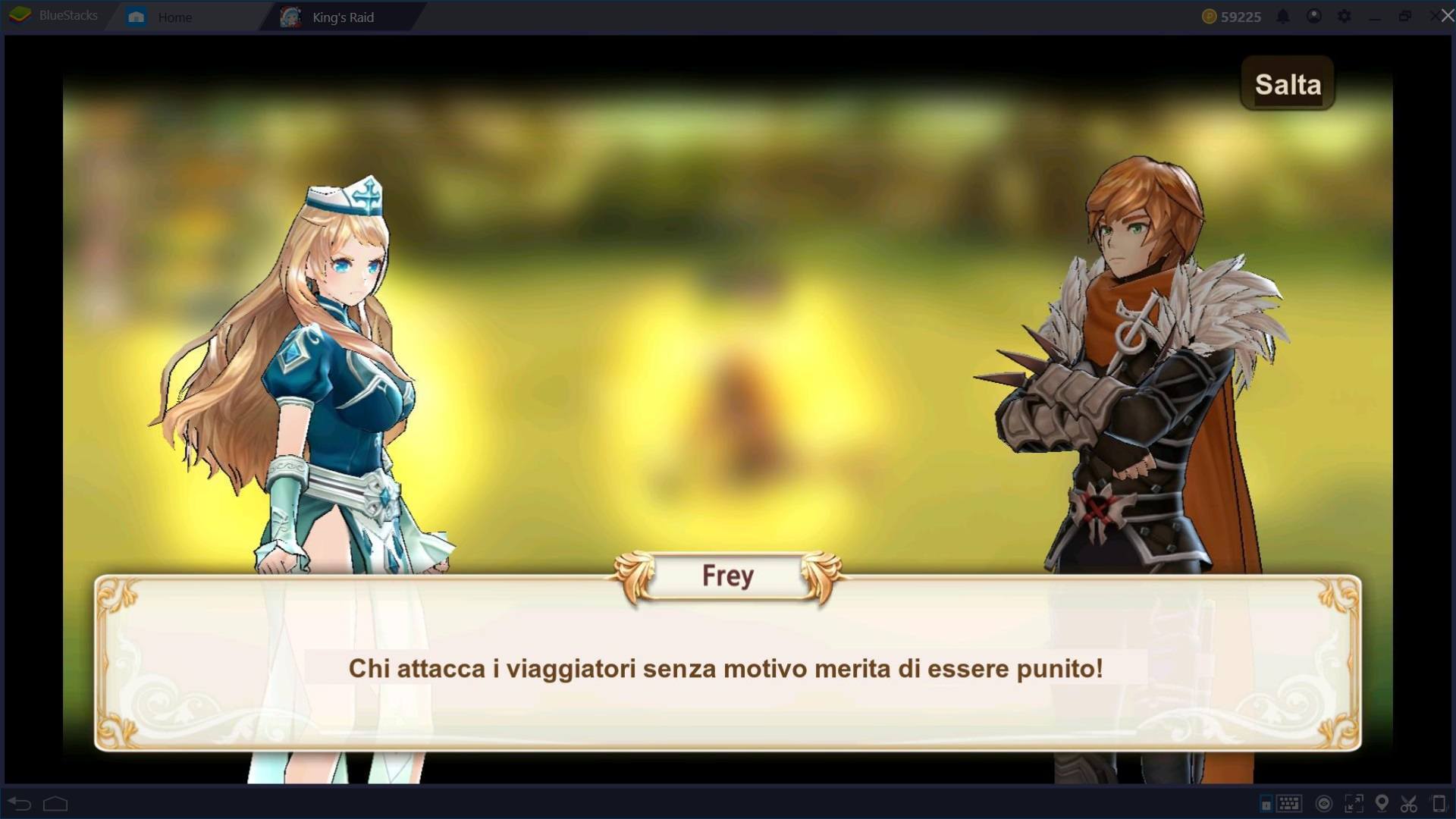 Gioca con Bluestacks a King’s Raid: Setup e Controlli