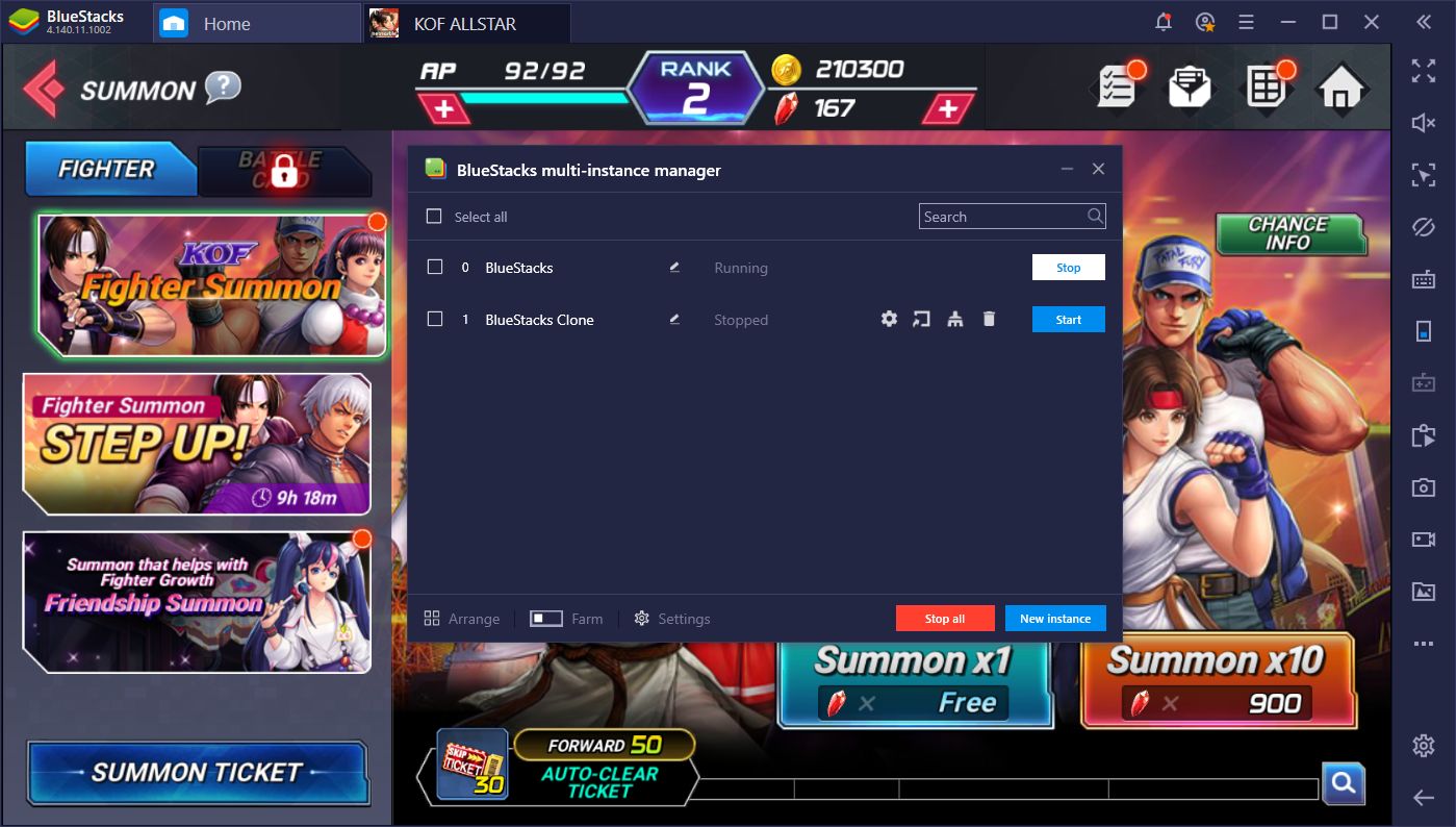 A Guide to Rerolling in King of Fighters ALLSTAR on PC Using BlueStacks