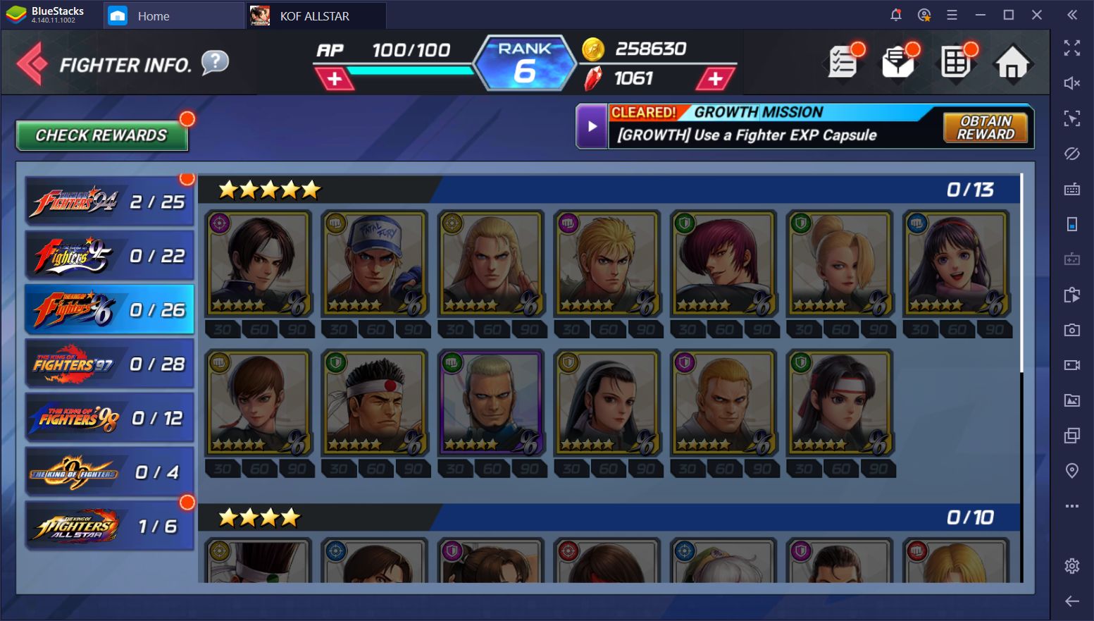 The Best Characters in King of Fighters ALLSTAR on PC
