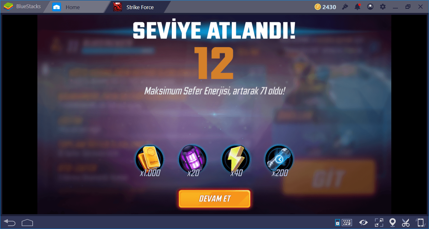 MARVEL Strike Force Seviye Atlama Rehberi