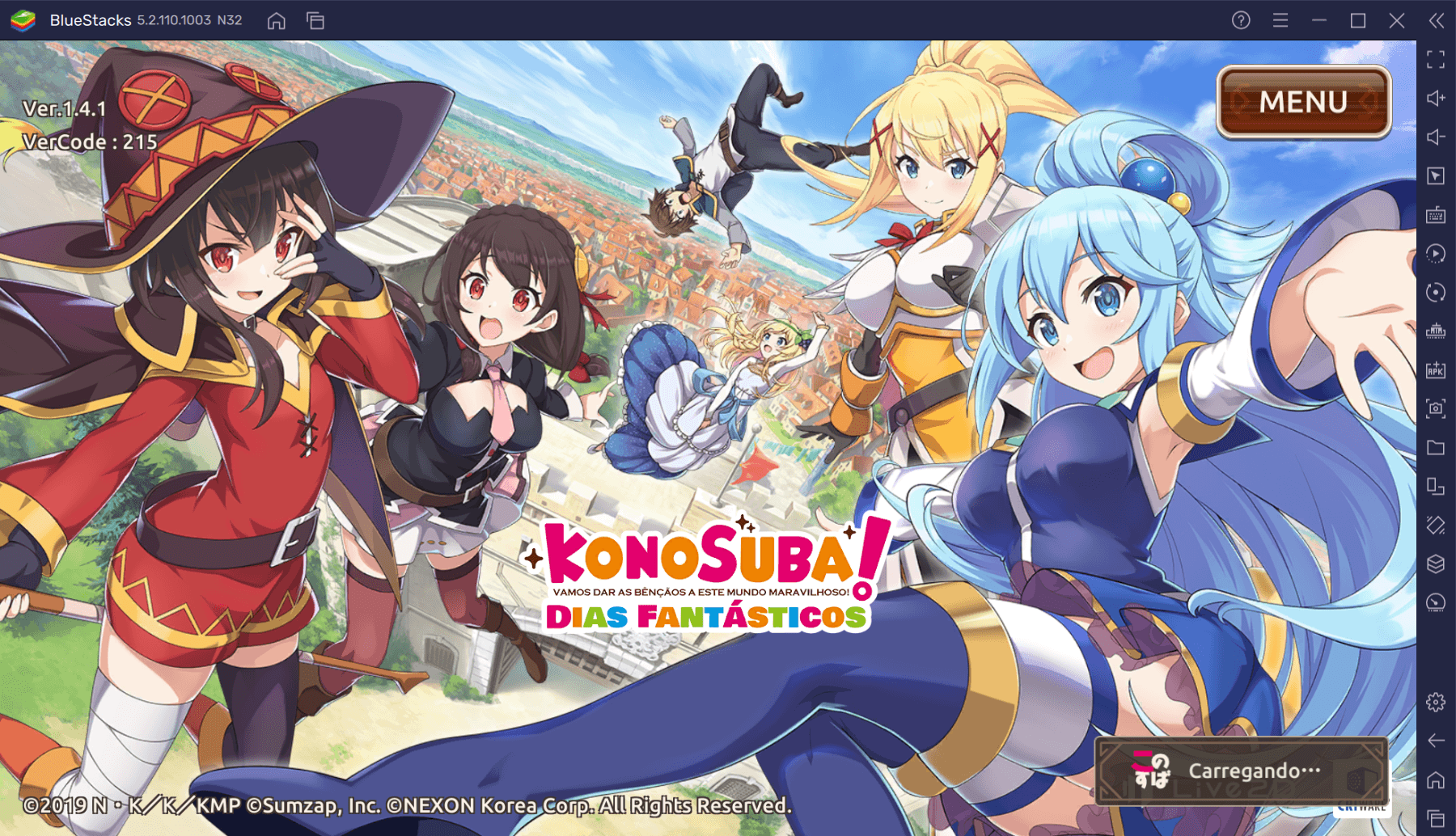 Como jogar KonoSuba: Dias Fantásticos no PC com BlueStacks