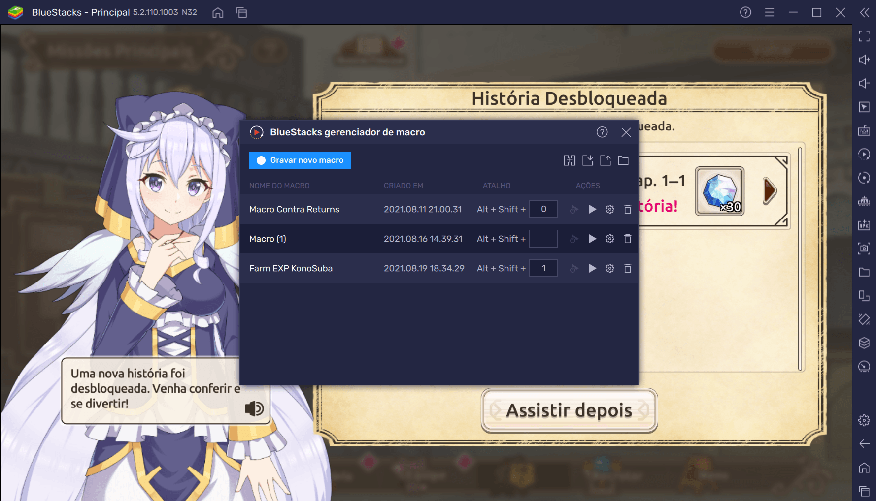 Como jogar KonoSuba: Dias Fantásticos no PC com BlueStacks