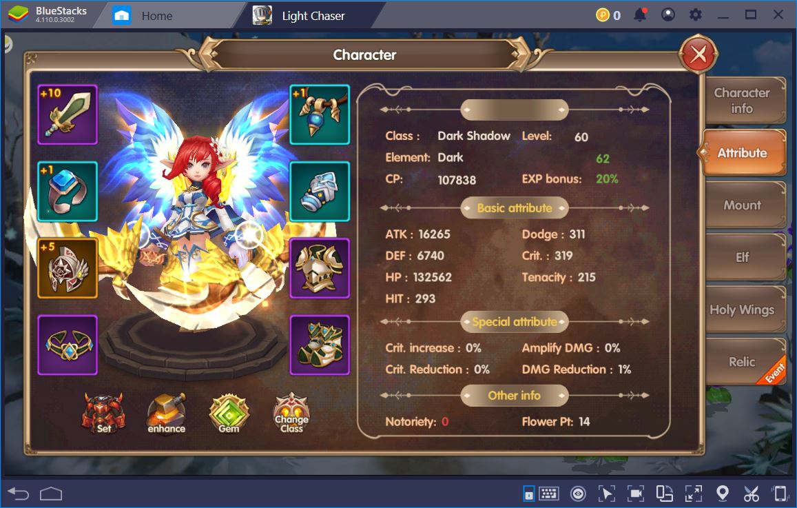 Banish Evil in Light Chaser with BlueStacks