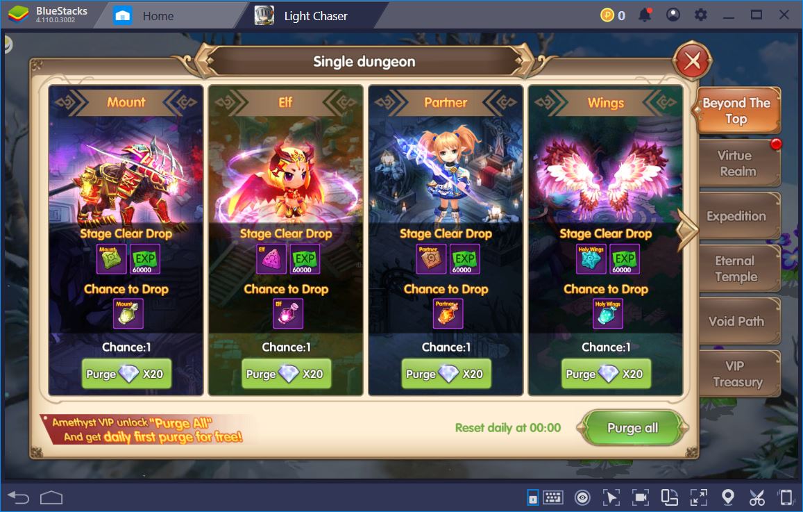 Banish Evil in Light Chaser with BlueStacks