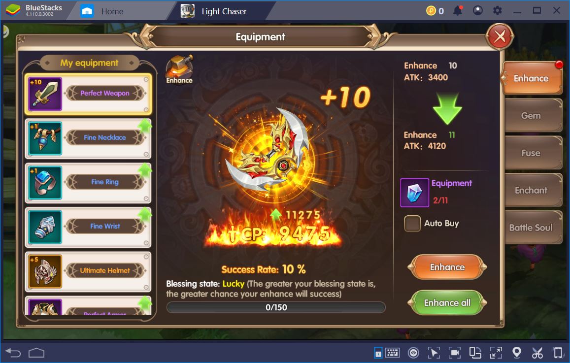 Banish Evil in Light Chaser with BlueStacks