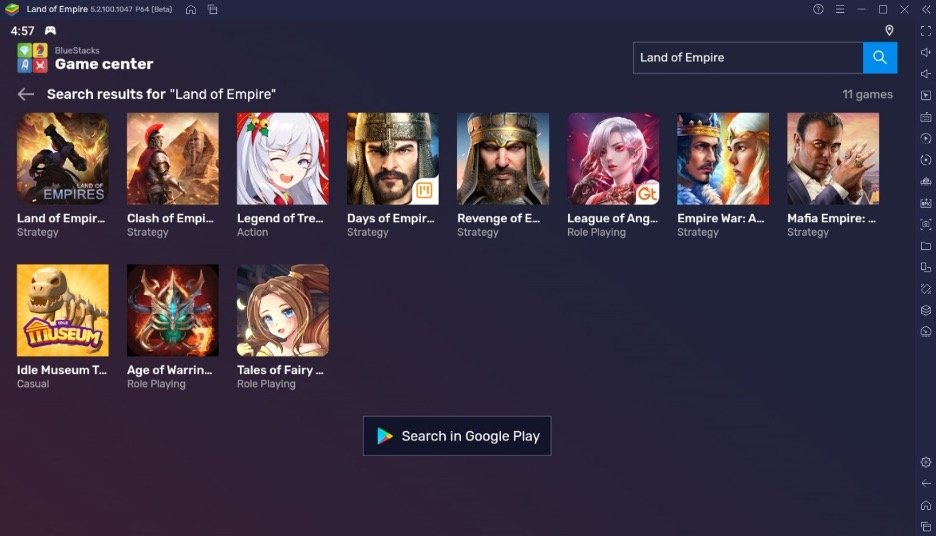 Играем в Land of Empires: Immortal на ПК вместе с BlueStacks