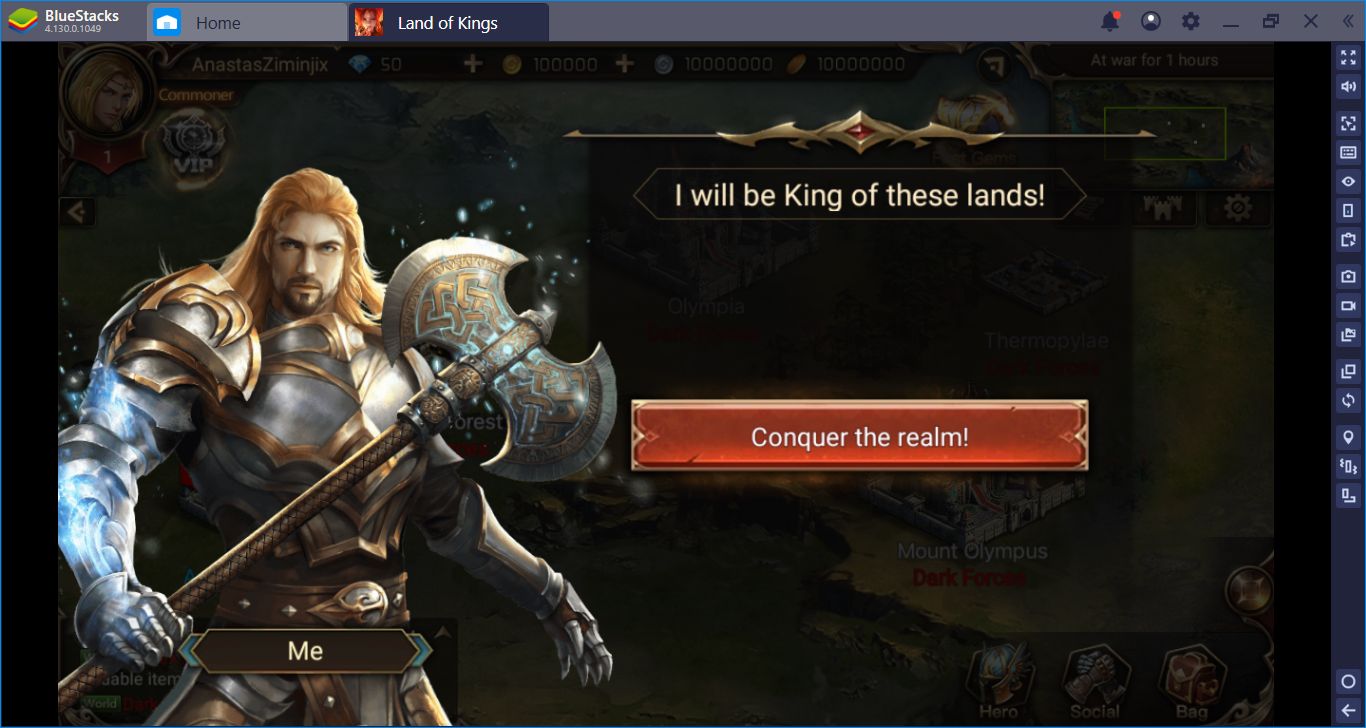 Land Of Kings: Fight Against The Gods, Conquer The World