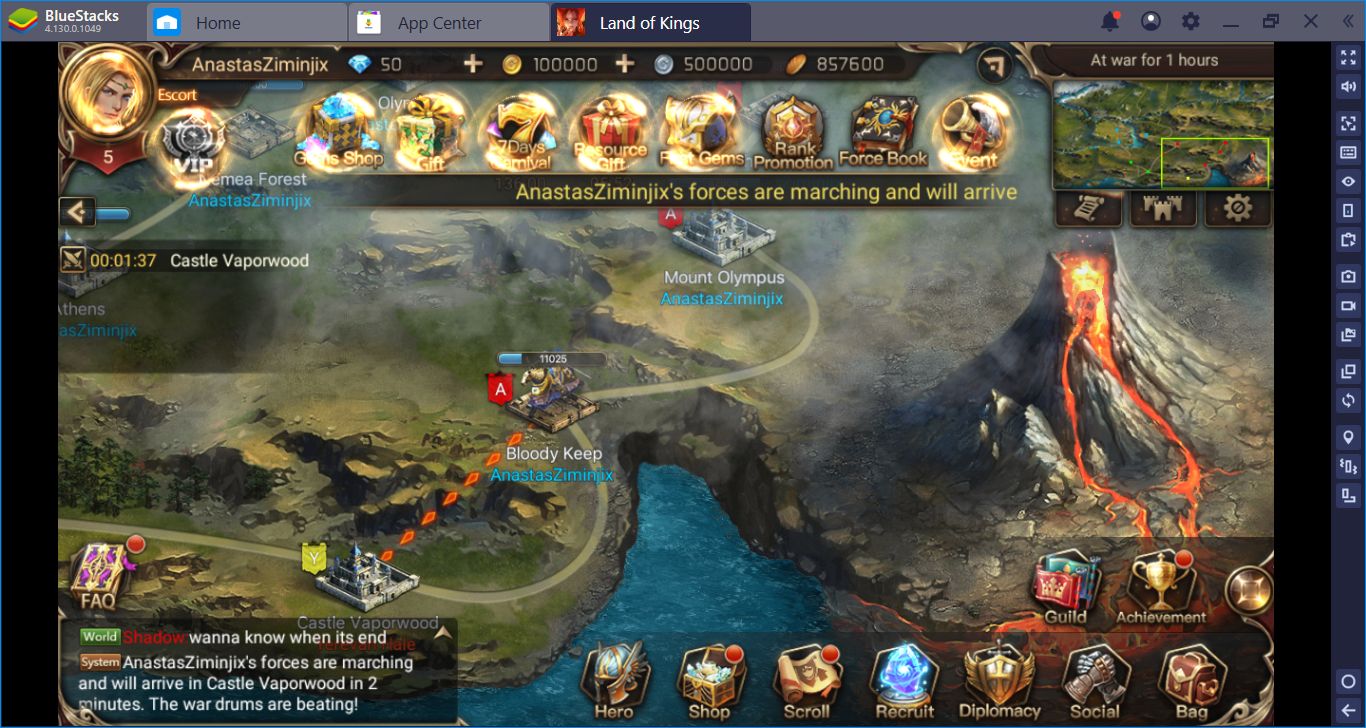 Land Of Kings: Fight Against The Gods, Conquer The World